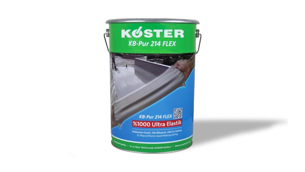 KÖSTER KB-Pur 214 FLEX %1000 Ultra Elastik Poliüretan 1K Likit Su Yalıtımı 25 KG