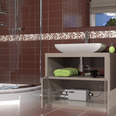 Sanishower Gri Su Pompası / 1 Lavabo + 1 Duş