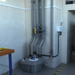 Sanicubic 1 VX Vortex Çarklı Tahliye İstasyonu