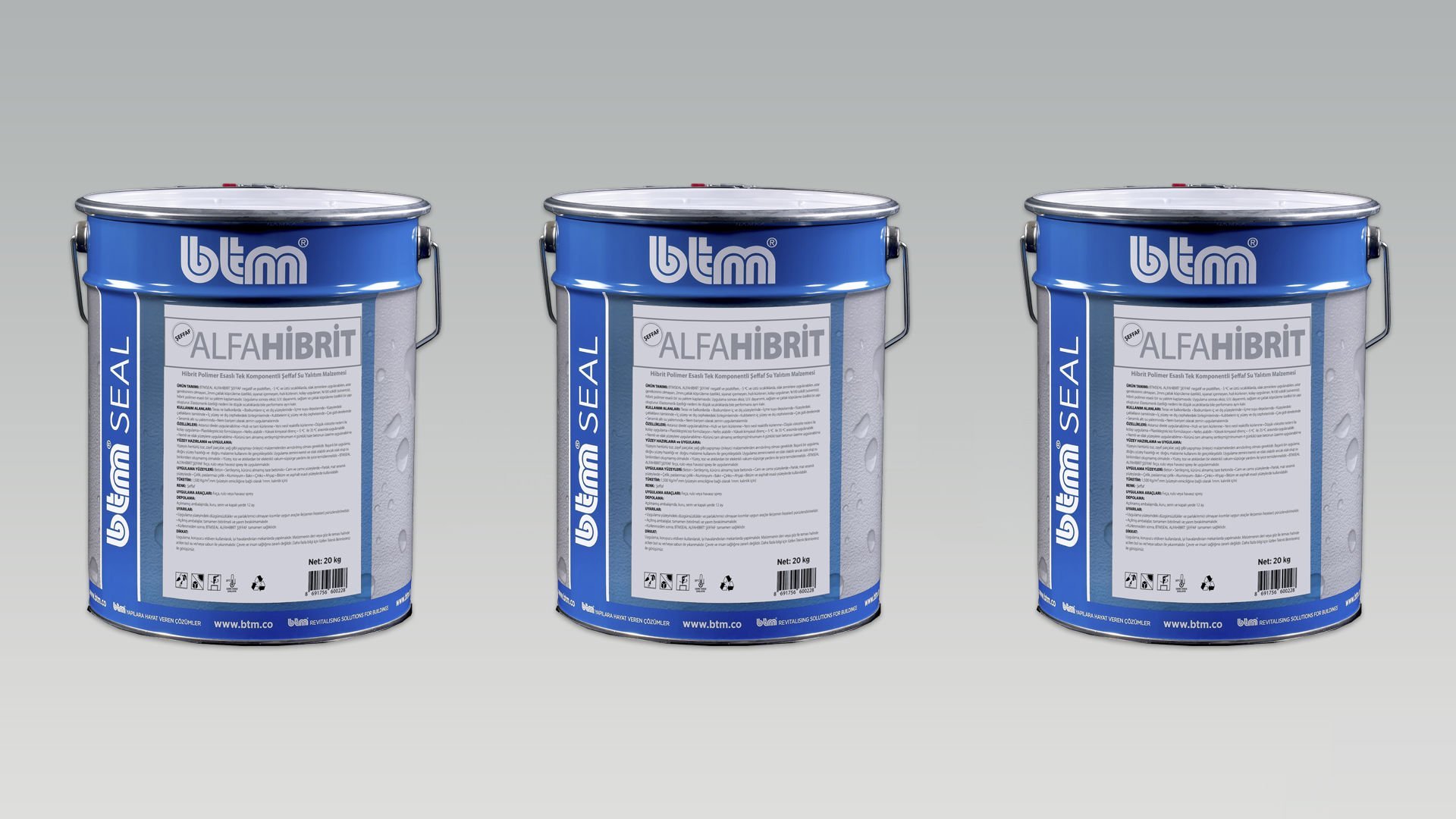 BTM Seal Alfahibrit Şeffaf 15 kg